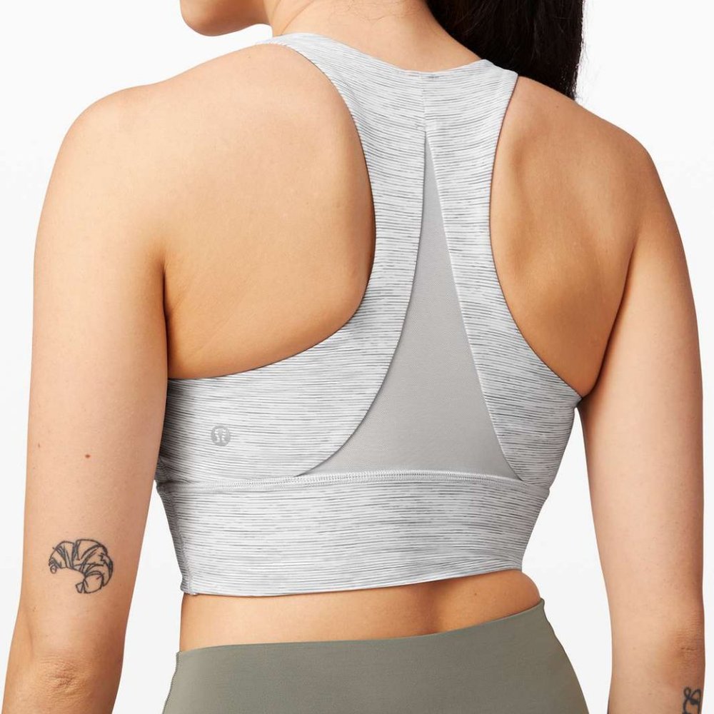 Lululemon Invigorate Bra *Long Line Wee Are From Space Nimbus Battleship / Nimbu